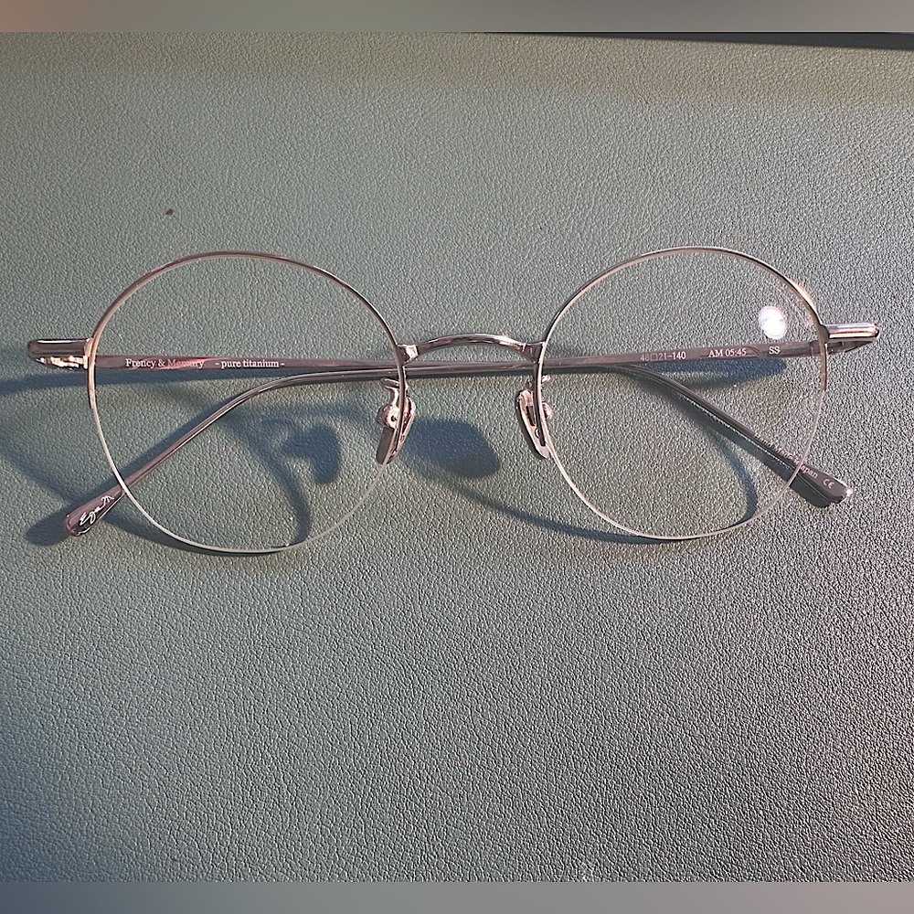 Frency & Mercury Silver Round Titanium Eyeglasses